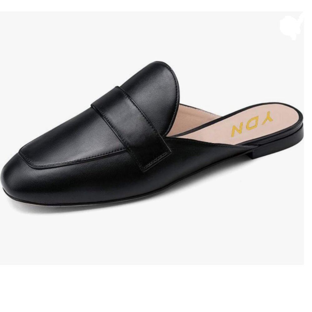 YDN Black Slip-On Heels